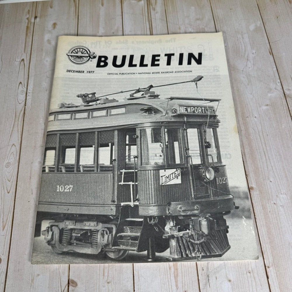 NMRA Bulletin Dec 1977 Model Railroad Magazine Pennsylvania GG1 Swift Car Sides